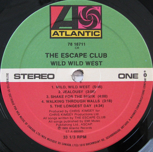 The Escape Club : Wild Wild West (LP, Album)