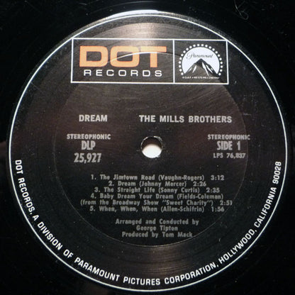 The Mills Brothers : Dream (LP, Album)