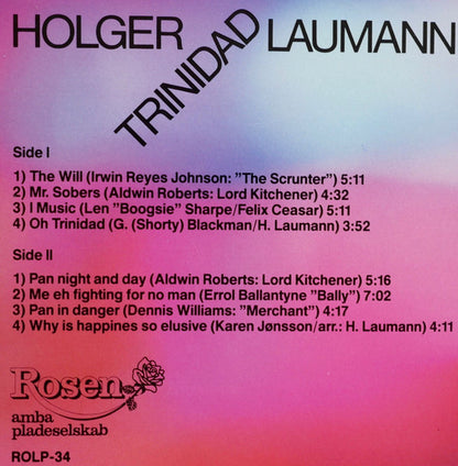 Holger Laumann Featuring Felix Ceasar, Lennox "Boogsie" Sharpe, Raf Robertson, Andy Phillips, Michael Tobas, Tony Voisin : Trinidad (LP, Album)