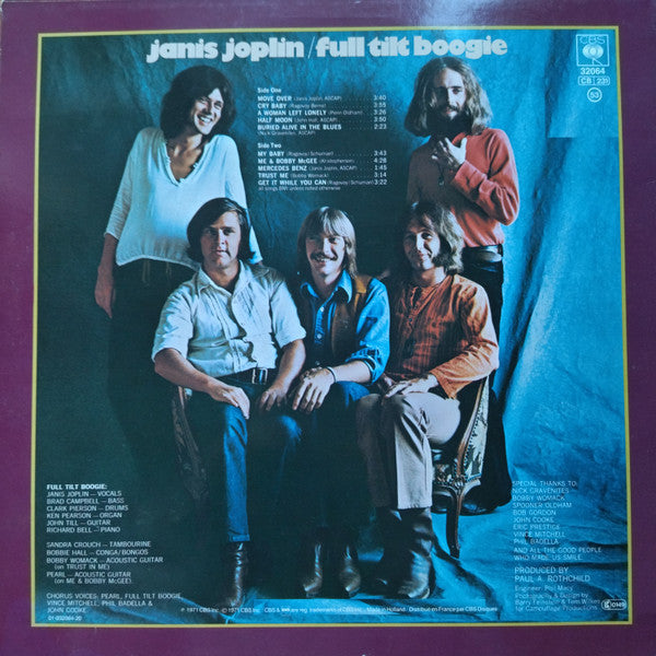 Janis Joplin : Pearl (LP, Album, MP, RE)