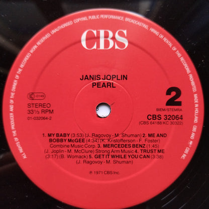 Janis Joplin : Pearl (LP, Album, MP, RE)