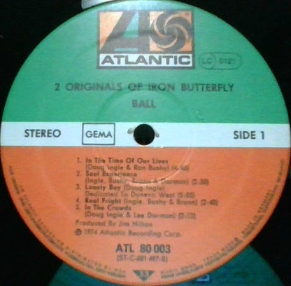 Iron Butterfly : 2 Originals Of Iron Butterfly (LP, Album + LP, Album + Comp, RP)