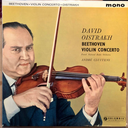 Ludwig van Beethoven / David Oistrach / Orchestre National De France conducted by André Cluytens : Violin Concerto In D Major, Op.61 (LP, Album, Mono)