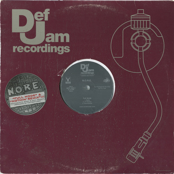 N.O.R.E. : Full Mode / Nothin' (Remix) (12", Promo)