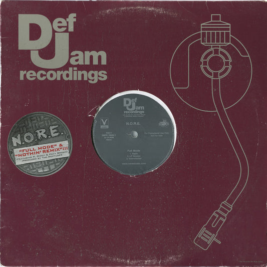 N.O.R.E. : Full Mode / Nothin' (Remix) (12", Promo)