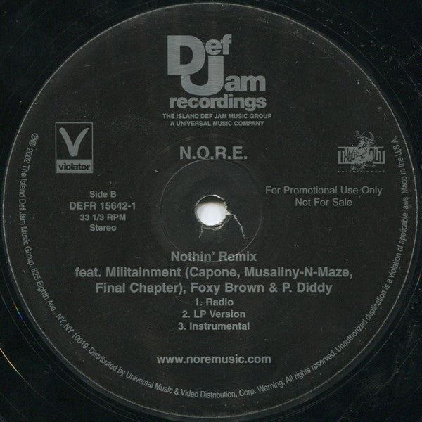 N.O.R.E. : Full Mode / Nothin' (Remix) (12", Promo)