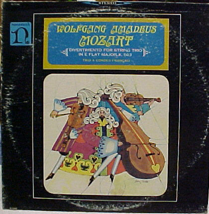 Wolfgang Amadeus Mozart, Le Trio À Cordes Français : Divertimento For String Trio In E Flat Major, K.563 (LP)