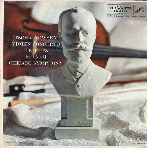 Pyotr Ilyich Tchaikovsky, Jascha Heifetz, Chicago Symphony Orchestra, Fritz Reiner : Concerto In D, Op. 35 (LP, Album, Mono)