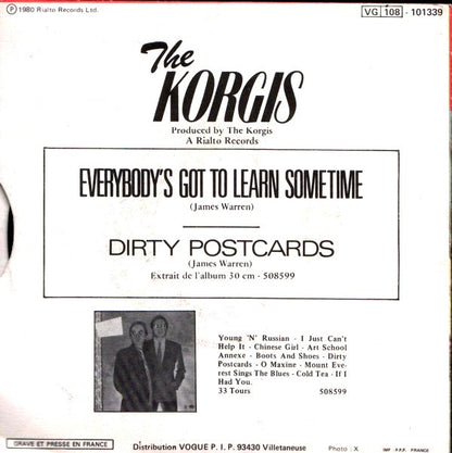 The Korgis : Everybody's Got To Learn Sometime (7", Single)