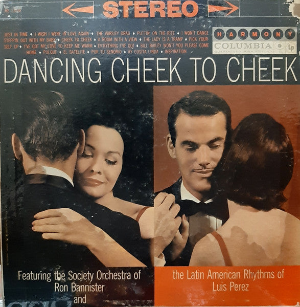 Society Orchestra Of Ron Bannister And The Latin American Rhythms Of Luis Perez (20) : Dancing Cheek To Cheek (LP)