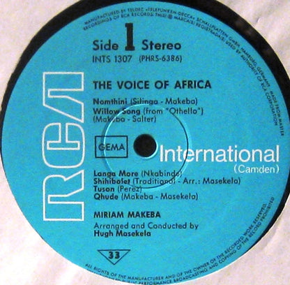 Miriam Makeba : The Voice Of Africa (LP, Album, RE)