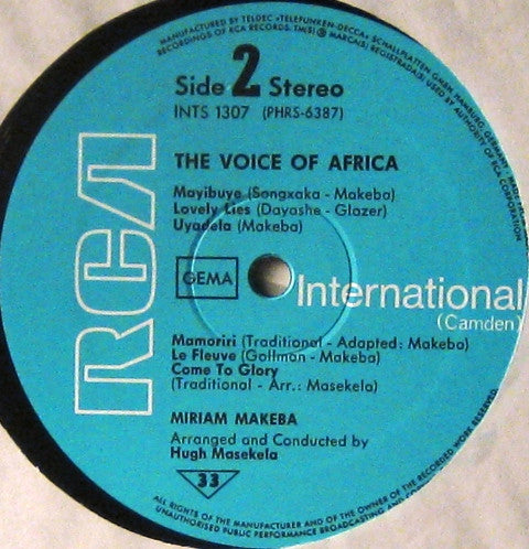 Miriam Makeba : The Voice Of Africa (LP, Album, RE)