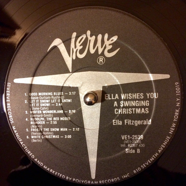 Ella Fitzgerald : Ella Wishes You A Swinging Christmas (LP, Album, RE)