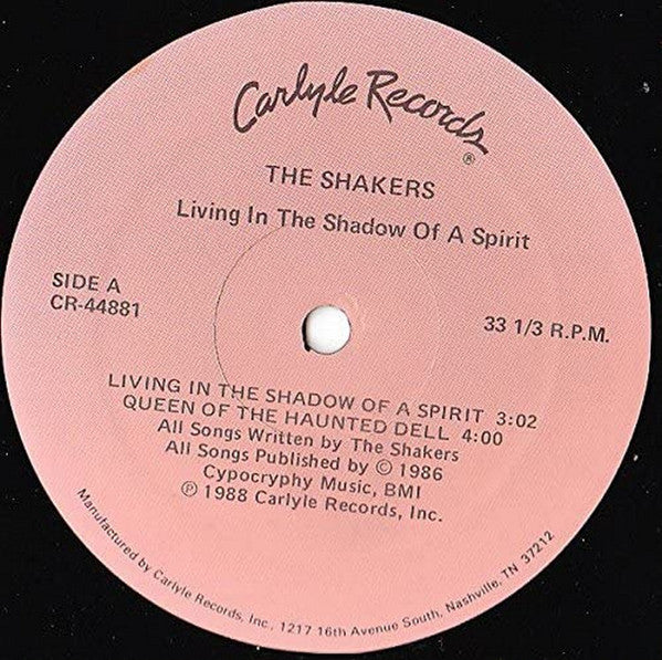 The Shakers (7) : Living In The Shadow  Of A Spirit (12")