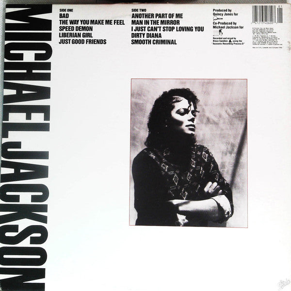 Michael Jackson : Bad (LP, Album, M/Print, Gat)