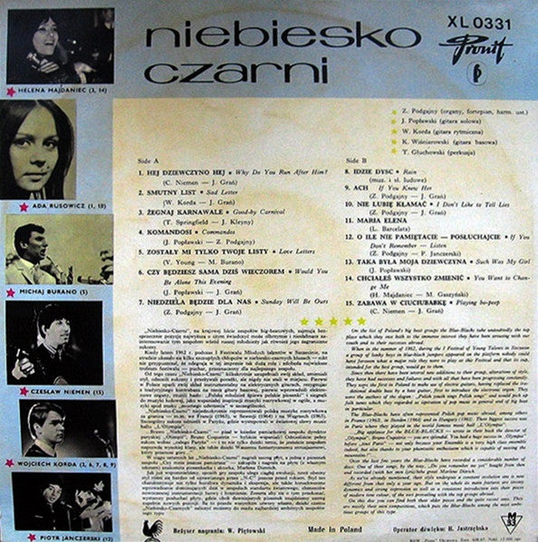 Niebiesko-Czarni : Niebiesko-Czarni (LP, Album, Mono)