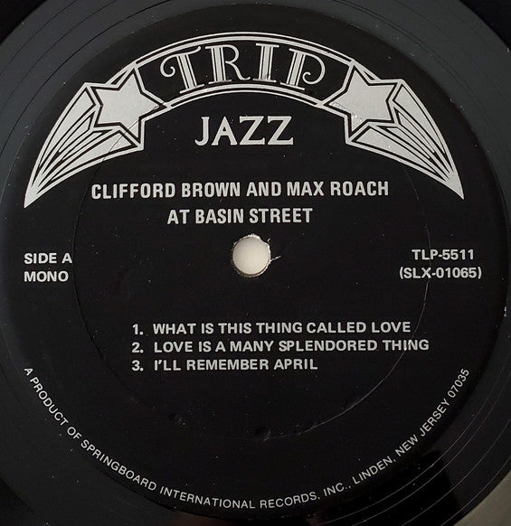 Clifford Brown And Max Roach : At Basin Street (LP, Album, Mono, RE)