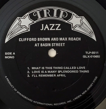 Clifford Brown And Max Roach : At Basin Street (LP, Album, Mono, RE)