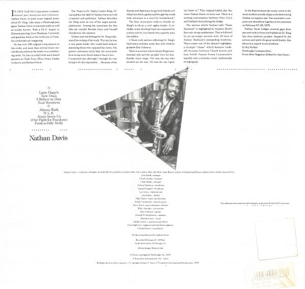 Nathan Davis : Suite For Dr. Martin Luther King, Jr. (LP, Album, RP)