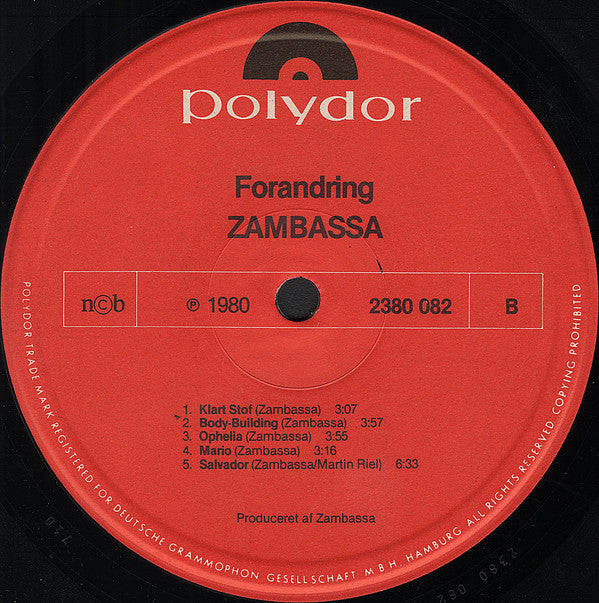 Zambassa : Forandring (LP, Album)