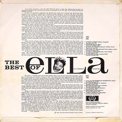 Ella Fitzgerald : The Best Of Ella Volume One (LP, Comp, Mono)