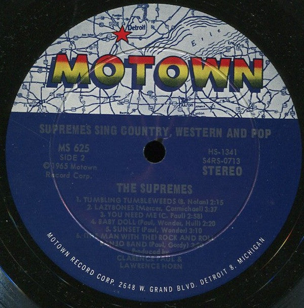 The Supremes : Sing Country Western & Pop (LP, Album)