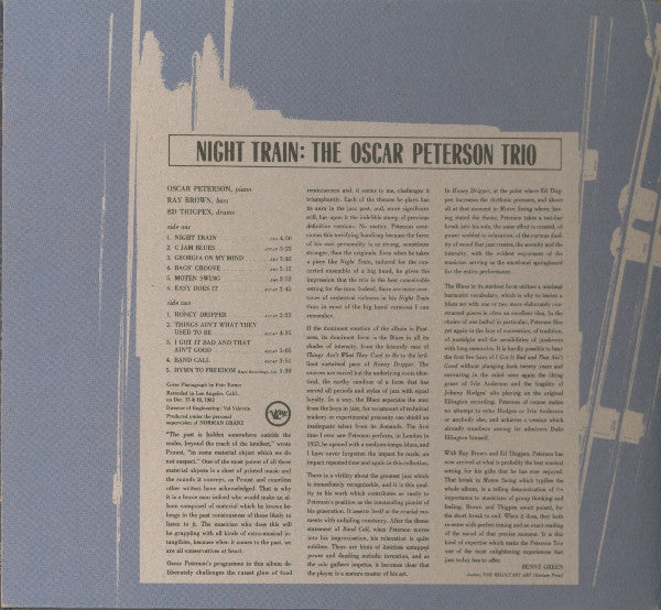 The Oscar Peterson Trio : Night Train (CD, Album, RE, RM, RP, Dig)