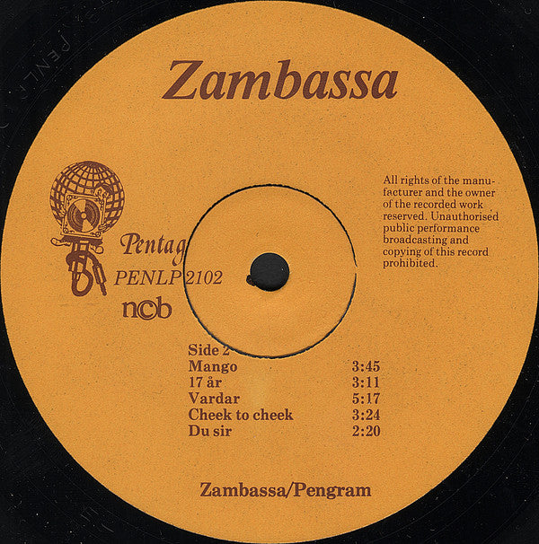 Zambassa : Mørkristet (LP, Album)