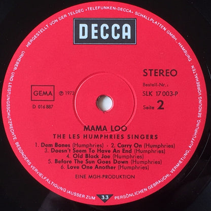 Les Humphries Singers : Mama Loo (LP, Album)