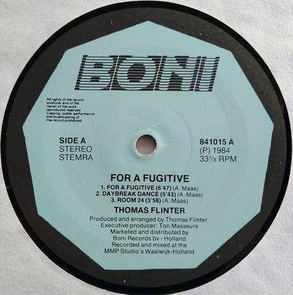 Thomas Flinter : For A Fugitive (LP, Album)