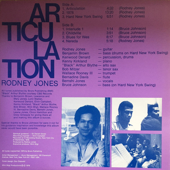 Rodney Jones : Articulation (LP, Album)