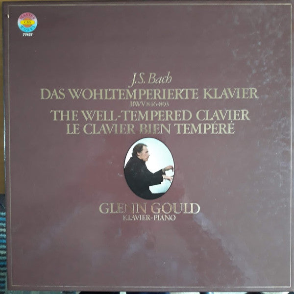 Johann Sebastian Bach, Glenn Gould : Das Wohltemperierte Klavier BWV 846-893 = The Well-Tempered Clavier = Le Clavier Bien Tempéré (4xLP + Box, Comp, RE)