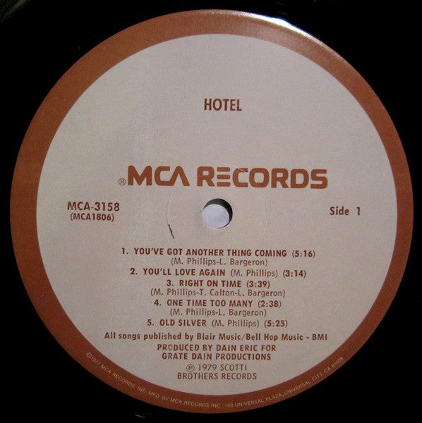 Hotel (5) : Hotel (LP, Album)