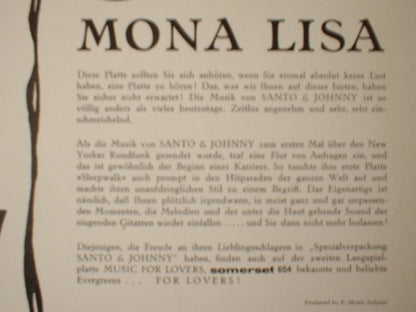 Santo & Johnny : Mona Lisa (LP, Album)