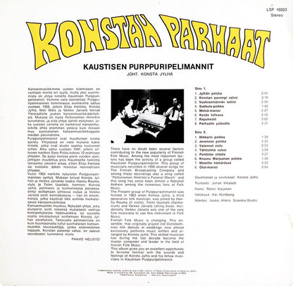 Kaustisen Purppuripelimannit Johtaa Konsta Jylhä : Konstan Parhaat Osa 1 (LP)