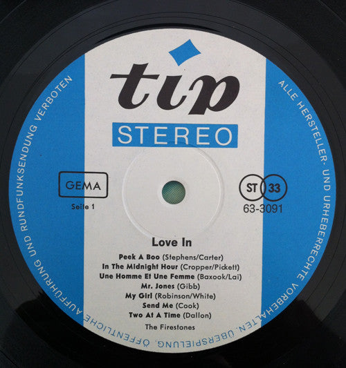 Firestones (2) : Love In (LP, Album)