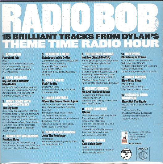 Various : Radio Bob (15 Brilliant Tracks From Dylan's Theme Time Radio Hour) (CD, Comp, Car)