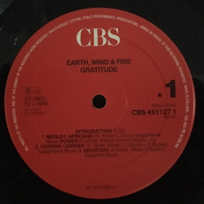 Earth, Wind & Fire : Gratitude (2xLP, Album, RE, Gat)
