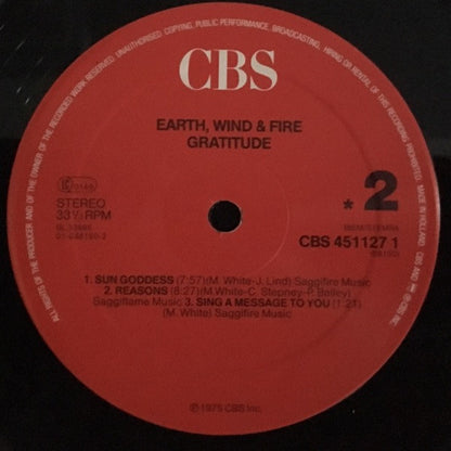 Earth, Wind & Fire : Gratitude (2xLP, Album, RE, Gat)