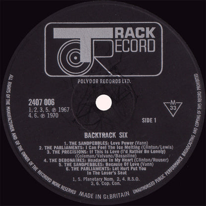 Various : Backtrack 6 (LP, Comp, Mono)