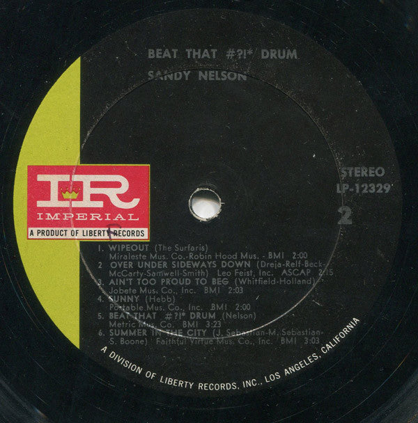 Sandy Nelson : Beat That #?!* Drum (LP, Album)