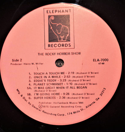 "The Rocky Horror Show" Original Australian Cast : The Rocky Horror Show: Original Australian Cast Album (LP, Album)