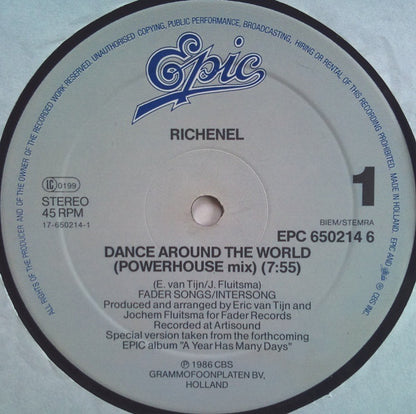 Richenel : Dance Around The World (Powerhouse Mix) (12", Maxi)