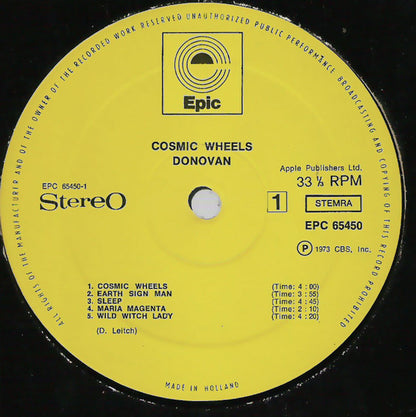 Donovan : Cosmic Wheels (LP, Album, Gat)