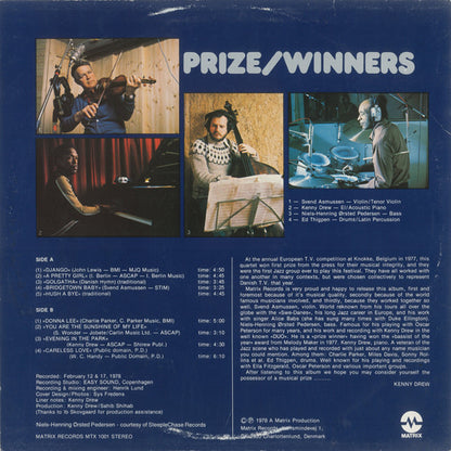 Svend Asmussen, Kenny Drew, Niels-Henning Ørsted Pedersen, Ed Thigpen : Prize/Winners (LP, Album)