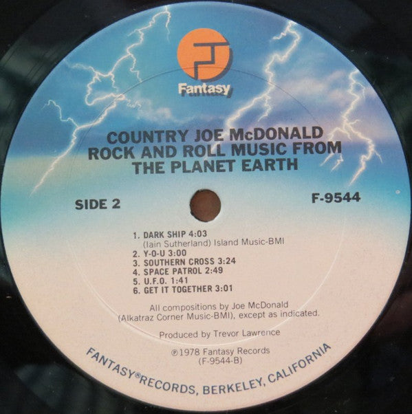 Country Joe McDonald : Rock And Roll Music From The Planet Earth (LP, Album)