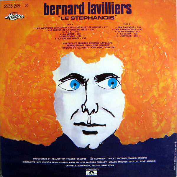 Bernard Lavilliers : Le Stéphanois (LP, Album, RE, Gat)