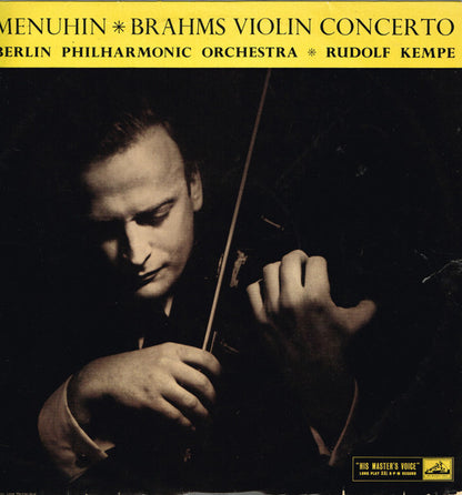 Yehudi Menuhin, Berliner Philharmoniker - Rudolf Kempe : Brahms Violin Concerto (LP, Mono)