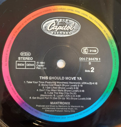 Mantronix : This Should Move Ya (LP, Album, Bon)