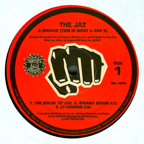 The Jaz : A Groove (This Is What U Rap 2) (12")